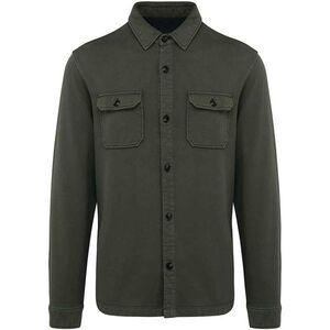 Native Spirit Unisex Adult Faded Brushed Fleece Overshirt / Natural Khaki